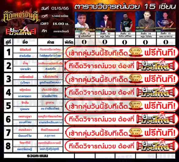 ทีเด็ดมวย