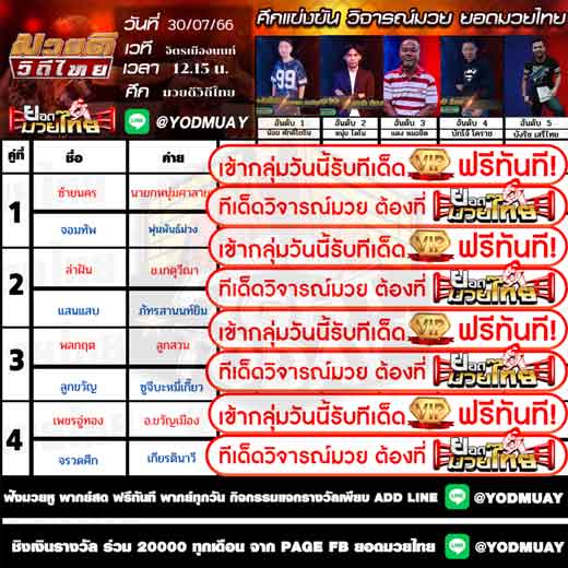 ทีเด็ดมวย